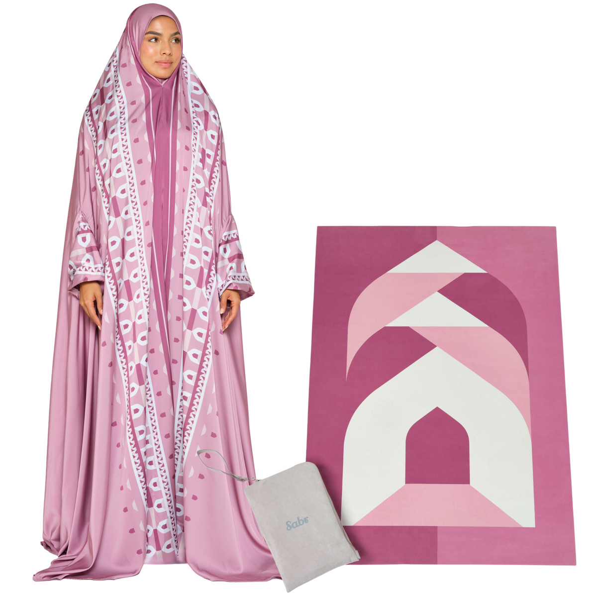 'Casablanca' Prayer Dress & Compact Prayer Mat Bundle