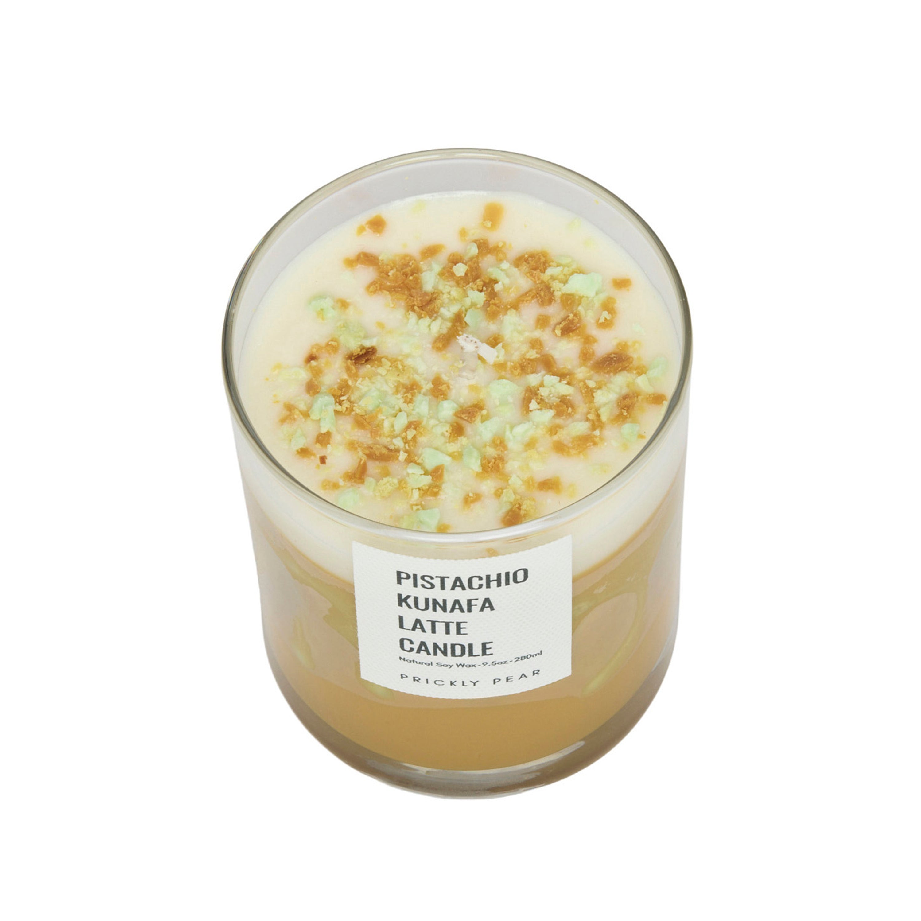 Pistachio Kunafa Latte Candle