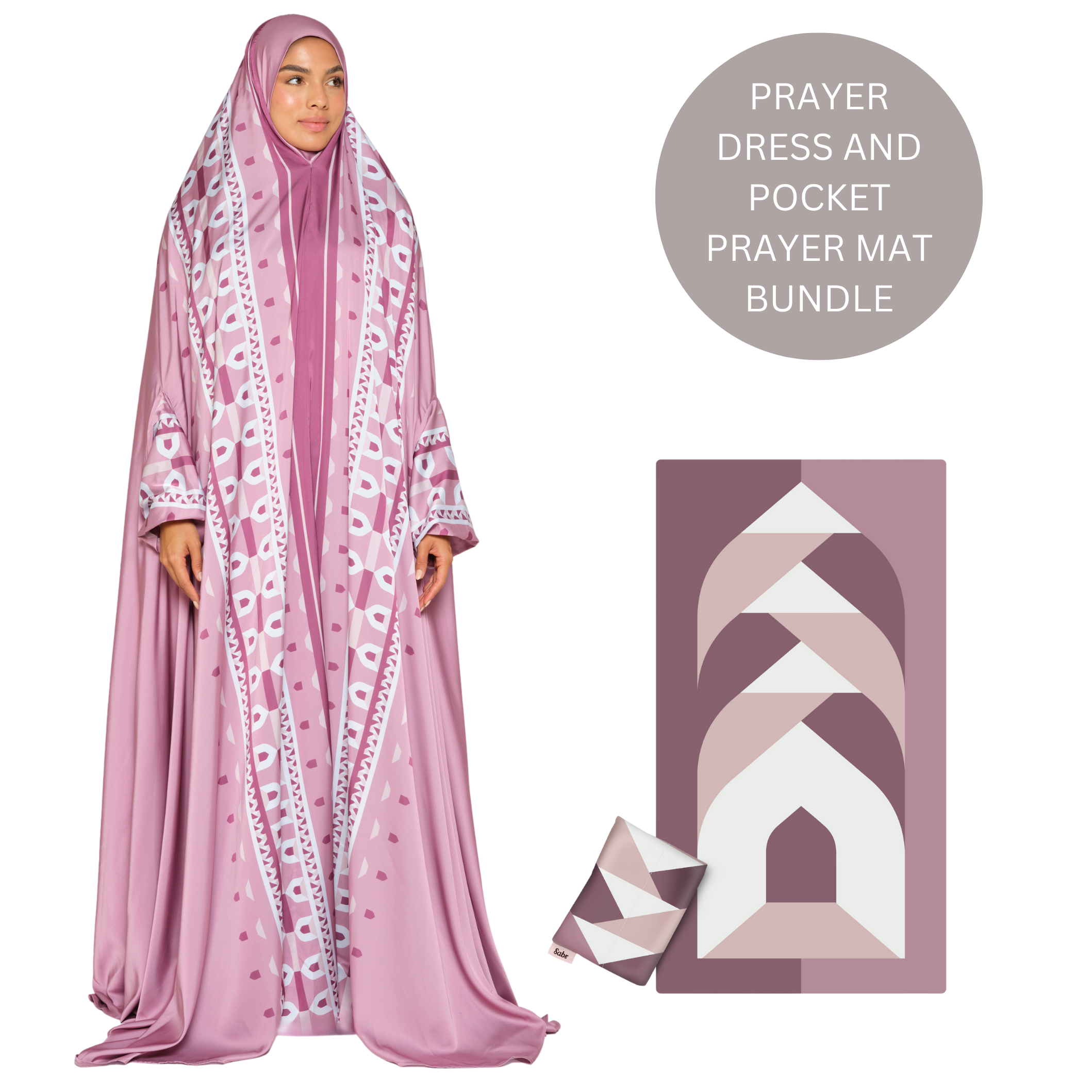'Casablanca' Prayer Dress & Pocket Prayer Mat Bundle