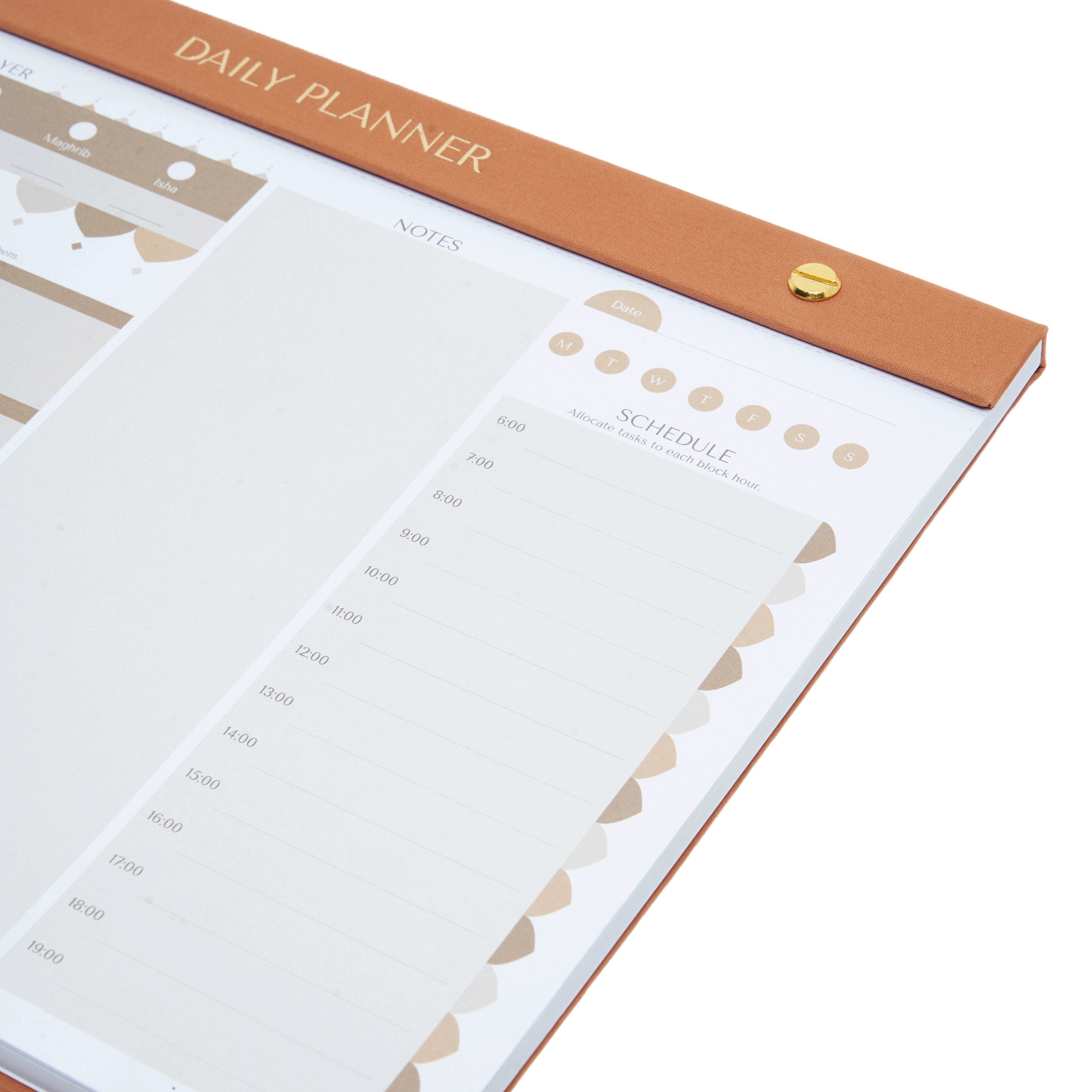 A4 Linen Daily Planner With Prayer Markers