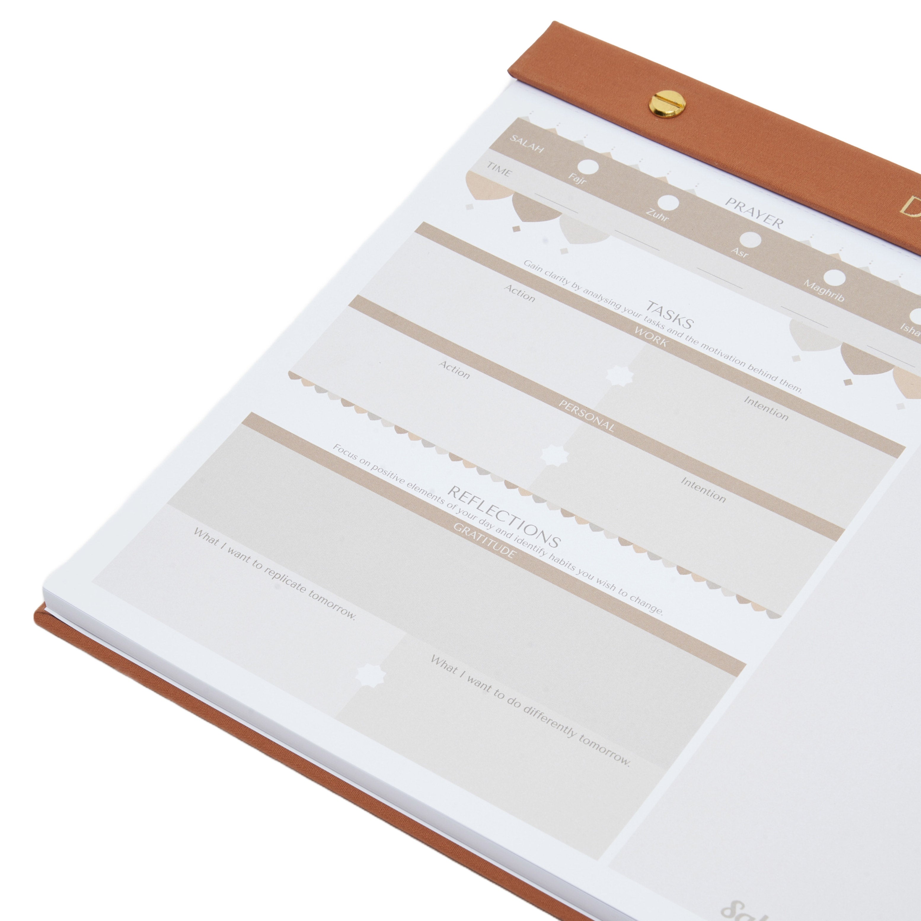 A4 Linen Daily Planner With Prayer Markers