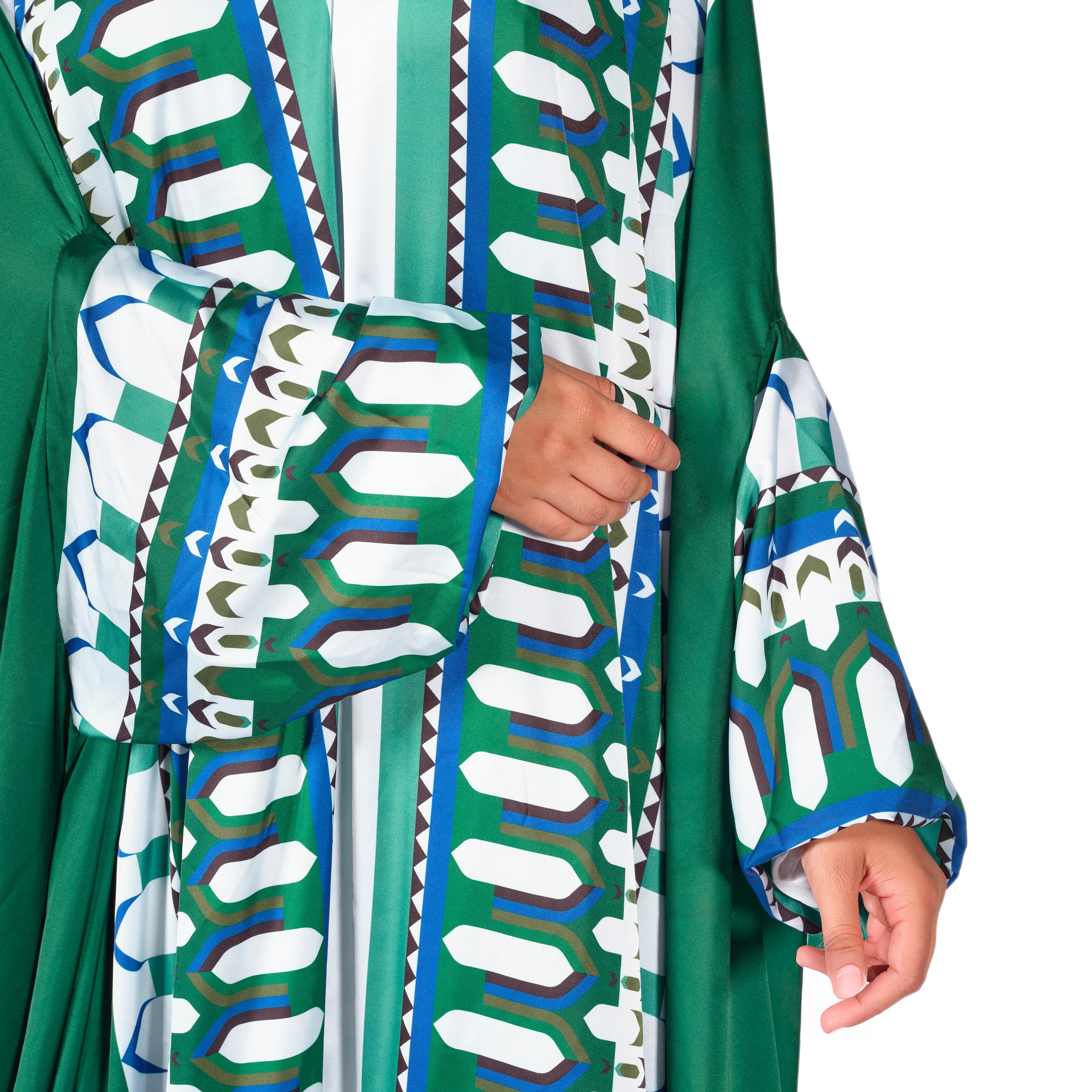 'Riyadh' Prayer Dress With Pouch, Green