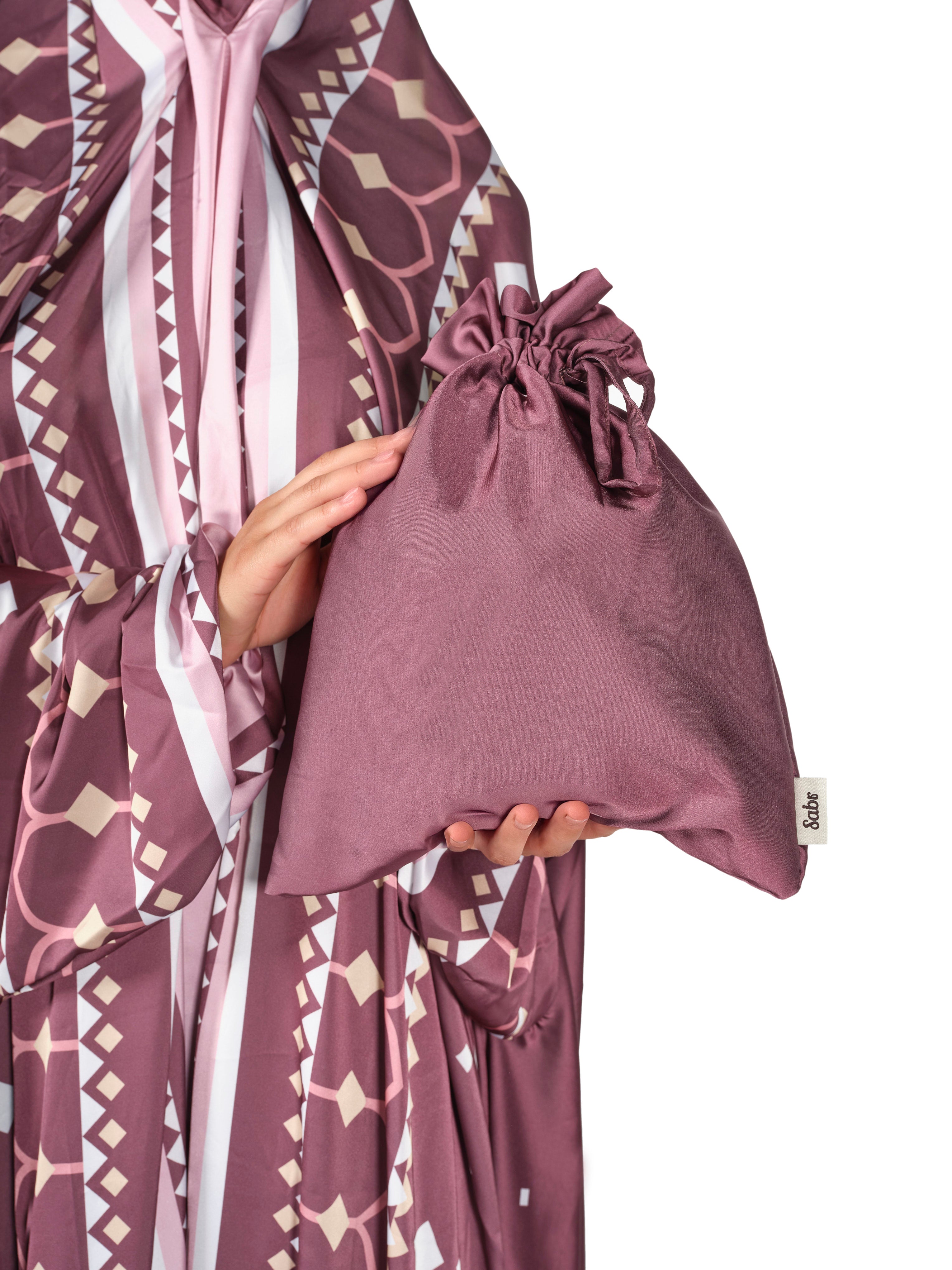 'Lahore' Prayer Dress & Pocket Prayer Mat Bundle