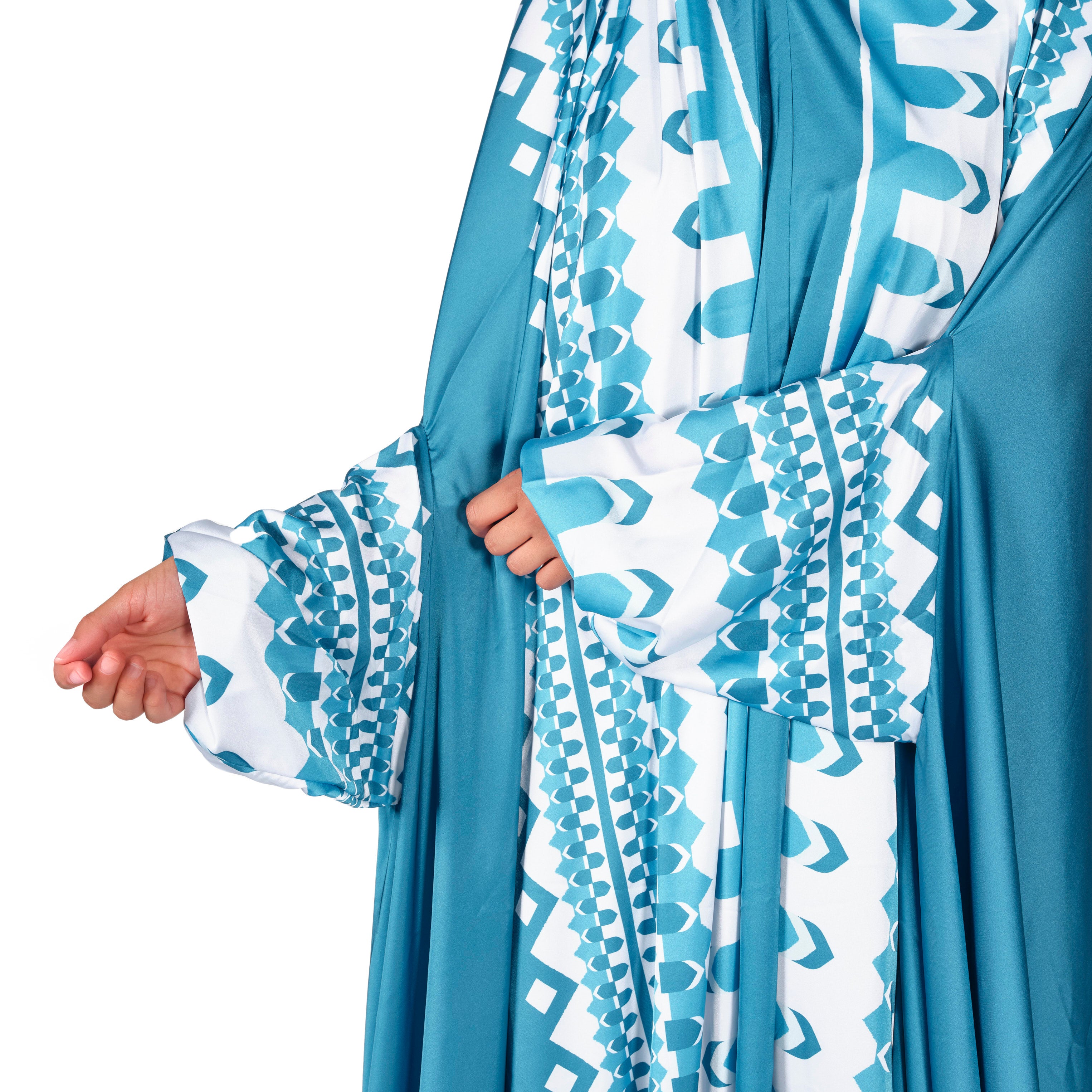 'Manama' Prayer Dress With Pouch, Blue