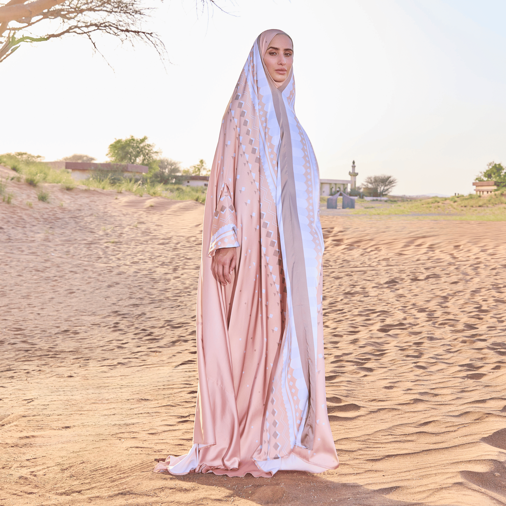 'Sanaa' Prayer Dress & Compact Prayer Mat Bundle