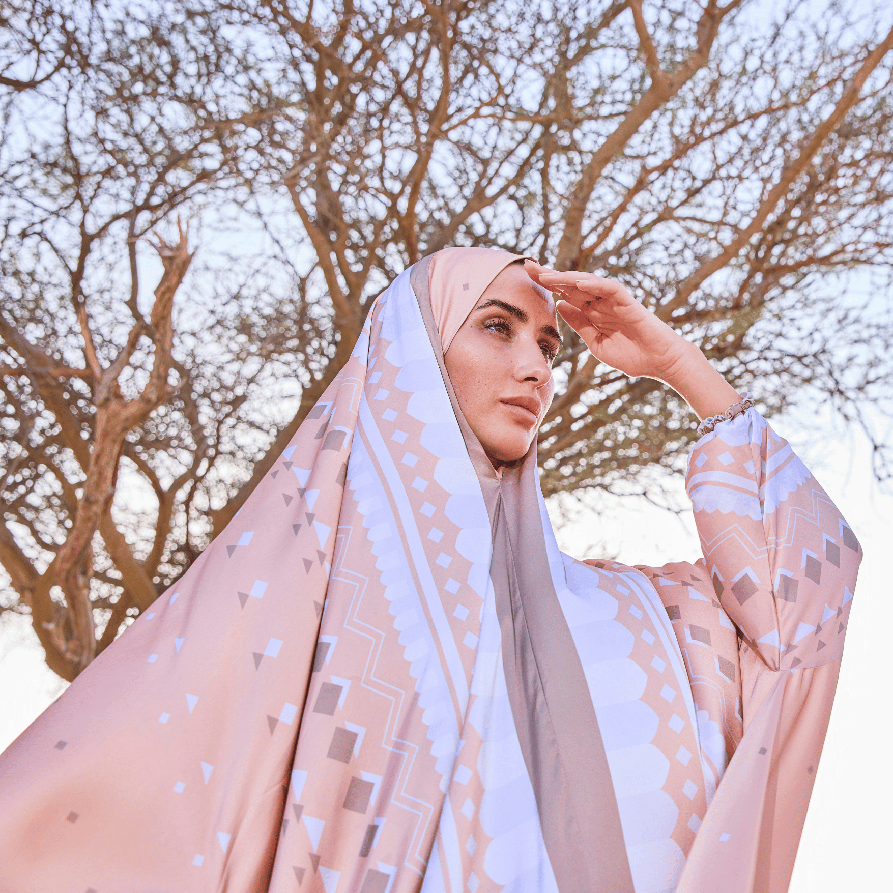 'Sanaa' Prayer Dress & Compact Prayer Mat Bundle