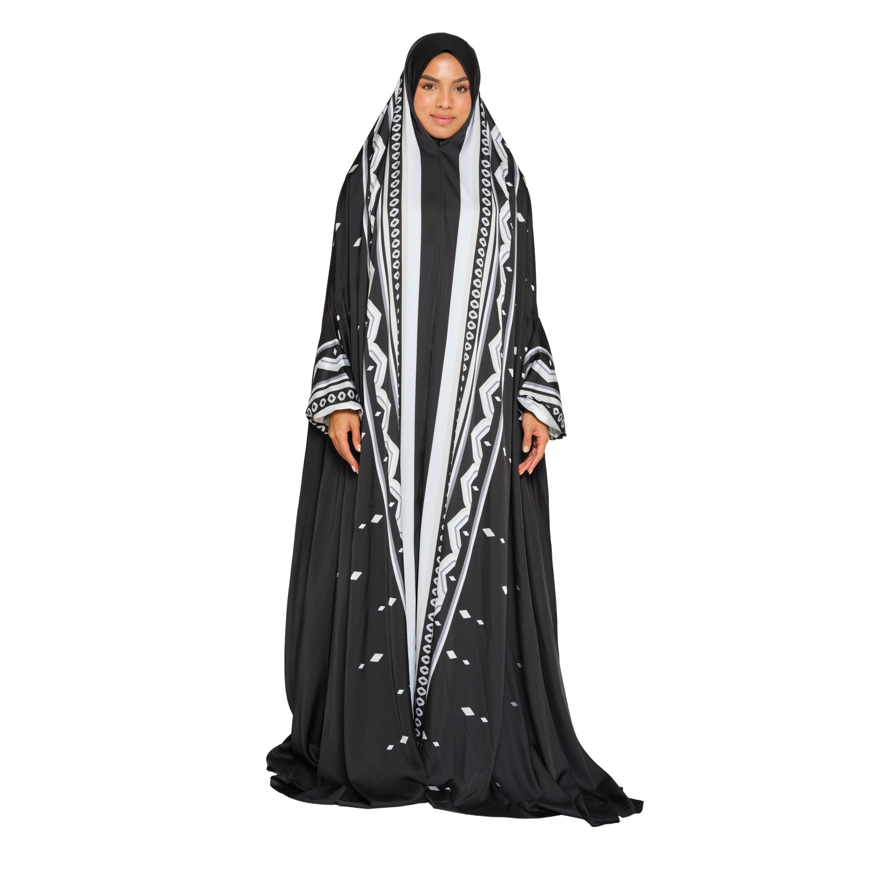 'Nizwa' Prayer Dress & Compact Prayer Mat Bundle