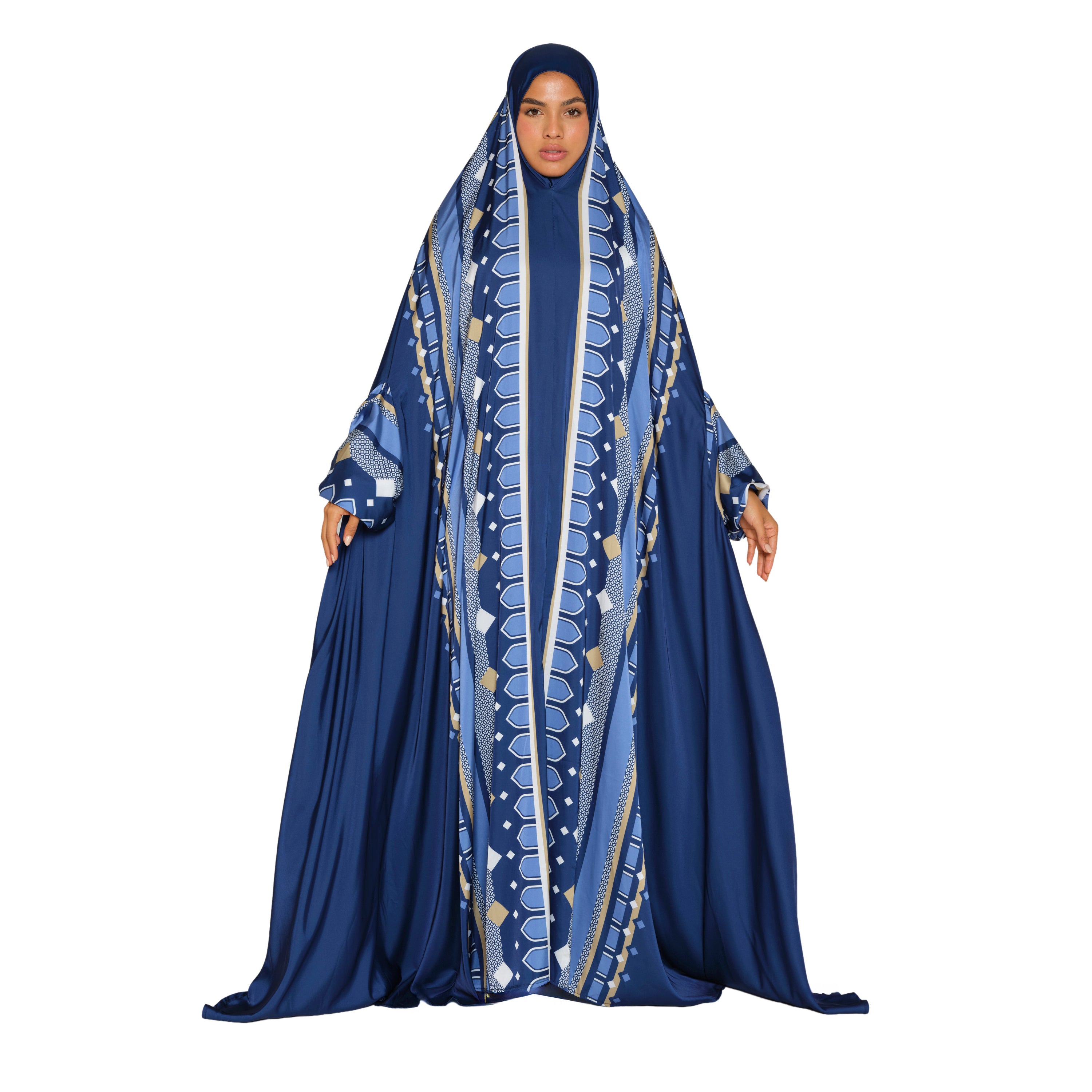 'Jakarta' Prayer Dress With Pouch, Navy