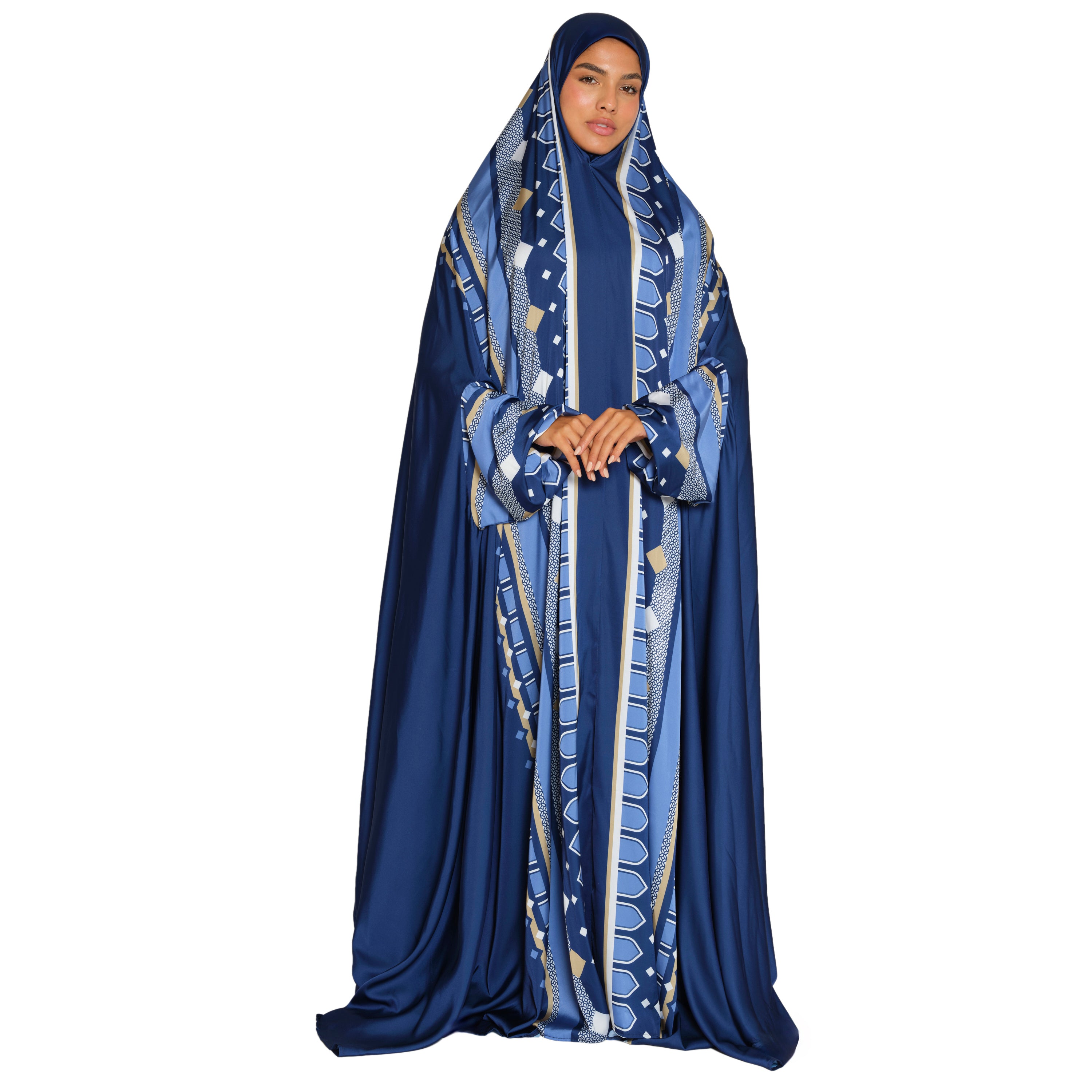 'Jakarta' Prayer Dress With Pouch, Navy
