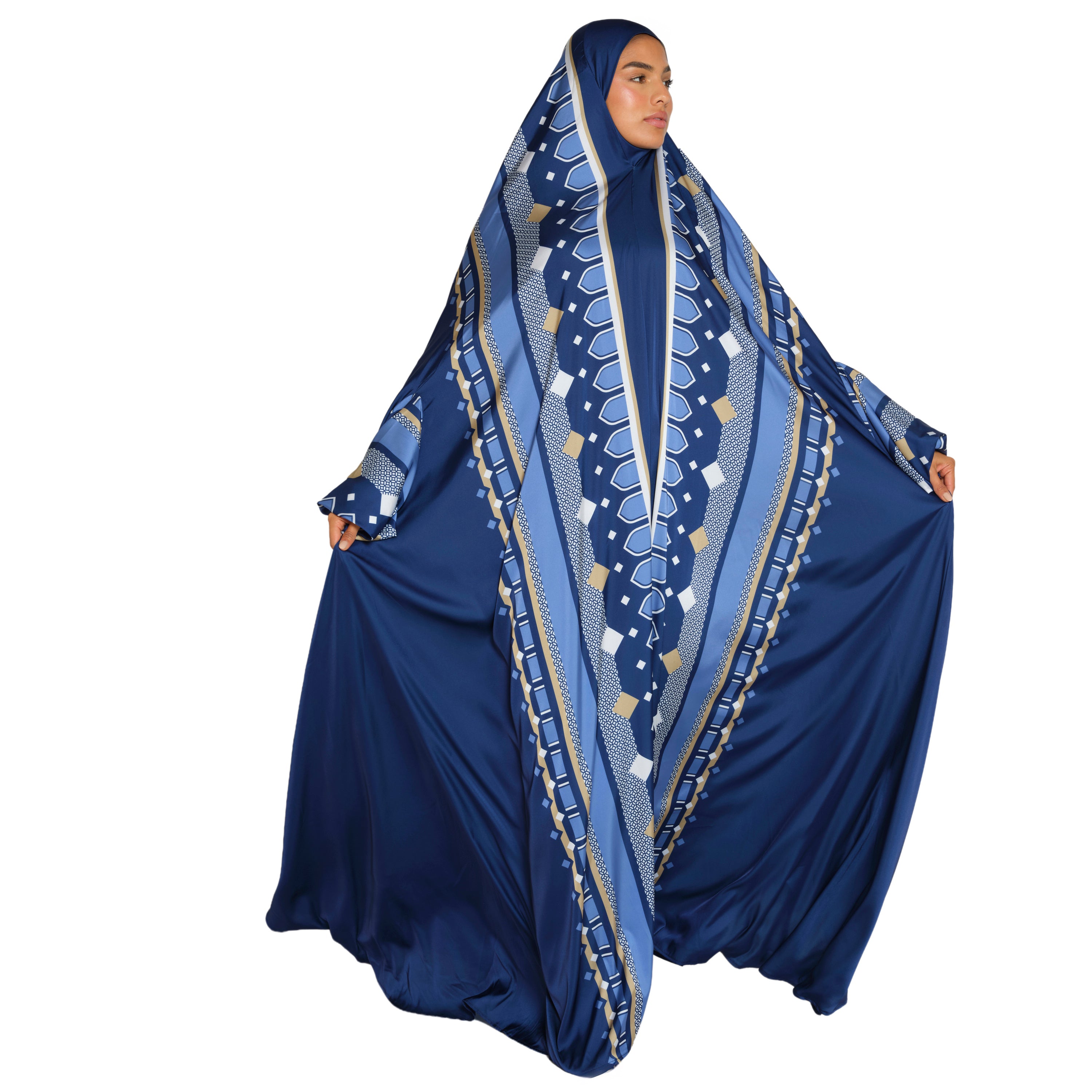 'Jakarta' Prayer Dress & Compact Prayer Mat Bundle