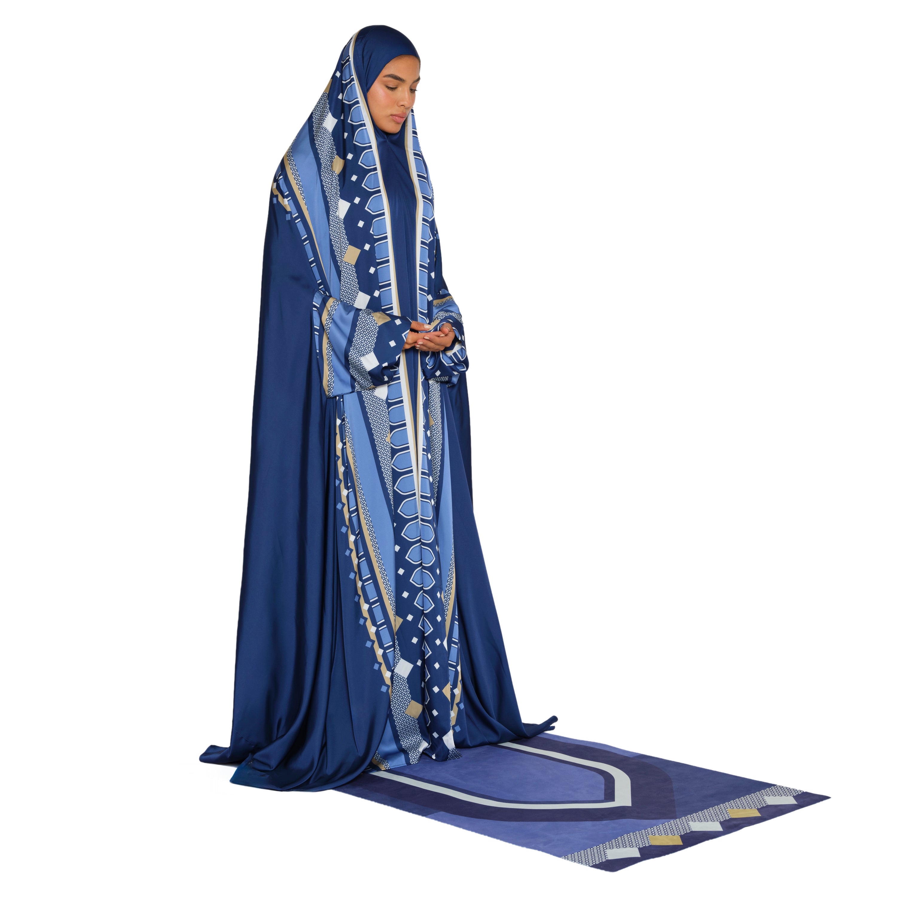 'Jakarta' Prayer Dress & Compact Prayer Mat Bundle