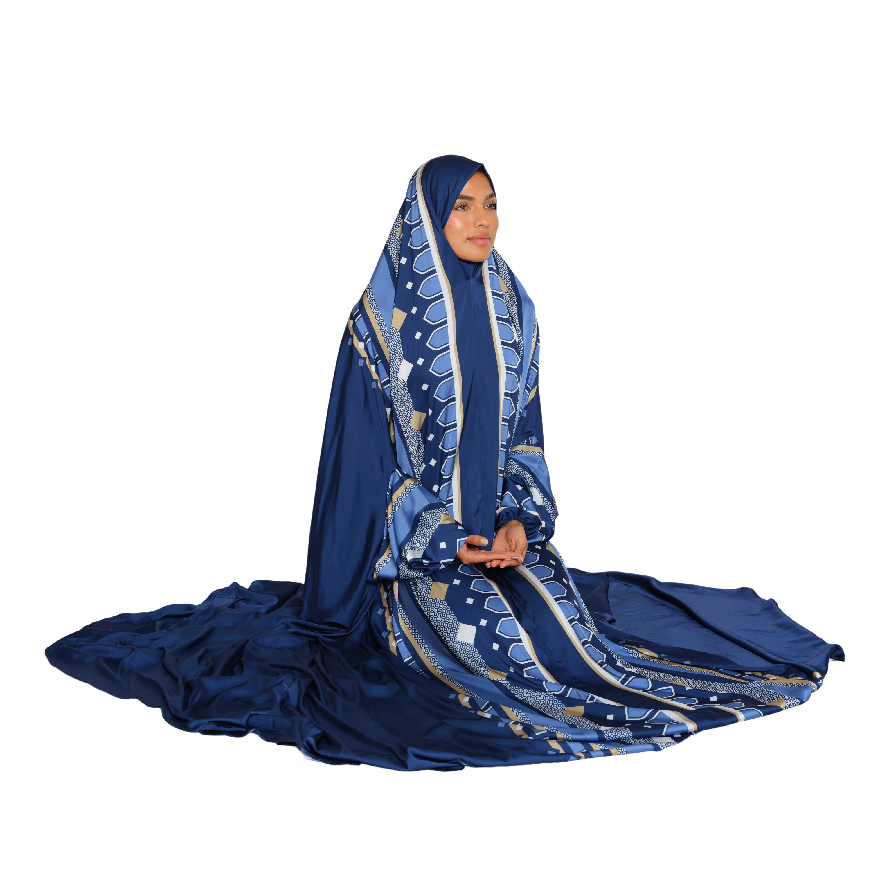 'Jakarta' Prayer Dress & Compact Prayer Mat Bundle