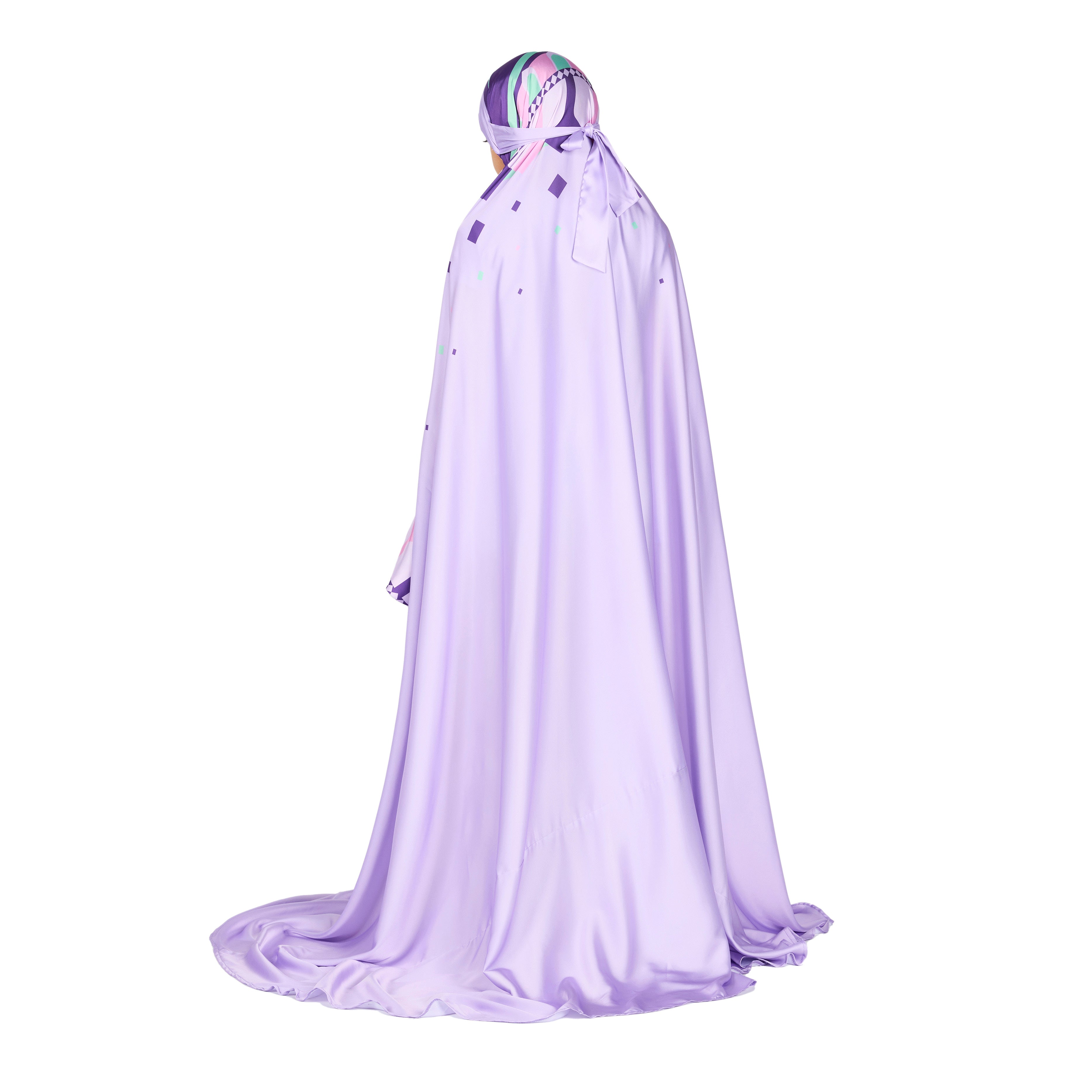 'Divine Arches I' Kids Prayer Dress & Compact Prayer Mat Bundle