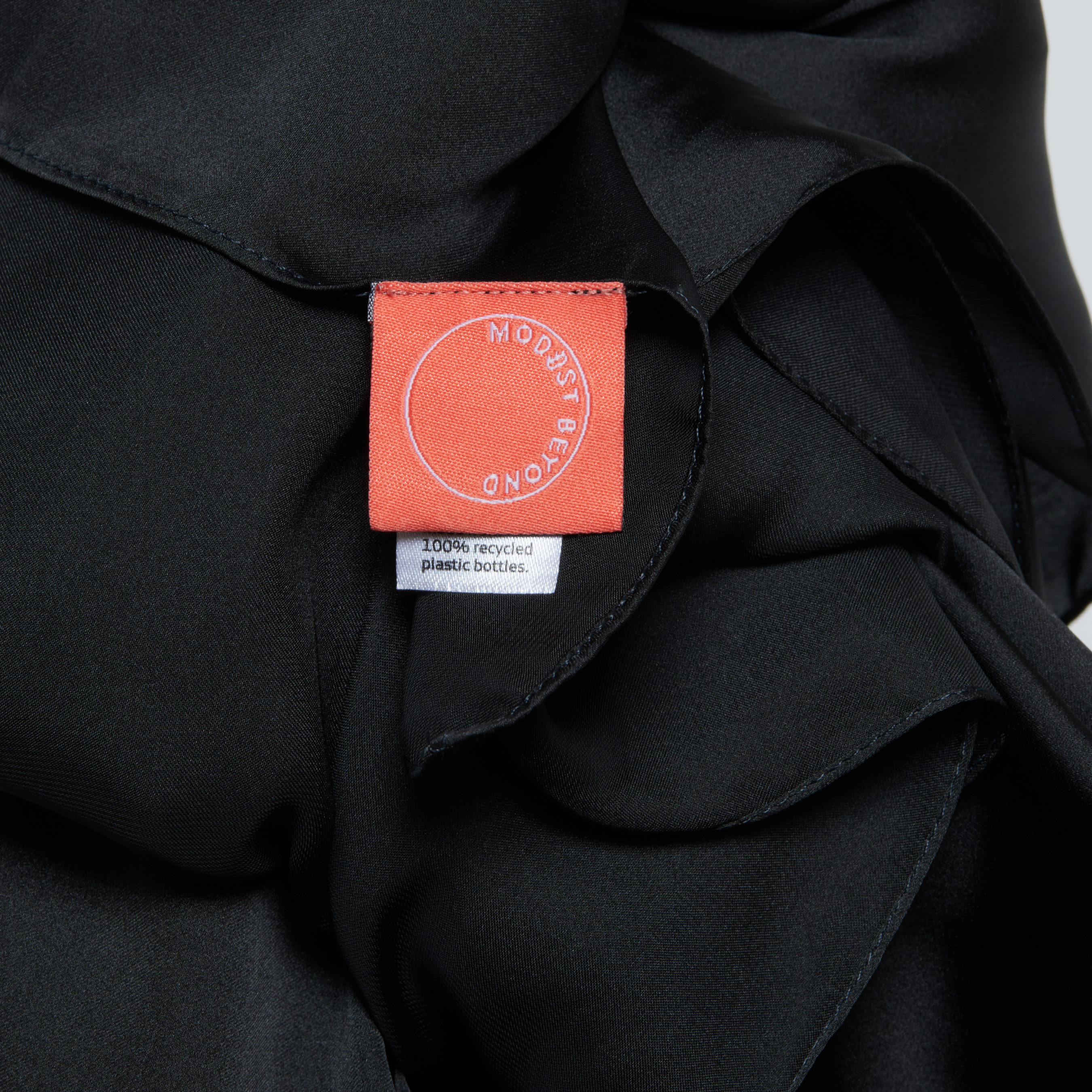 Black Satin Hijab