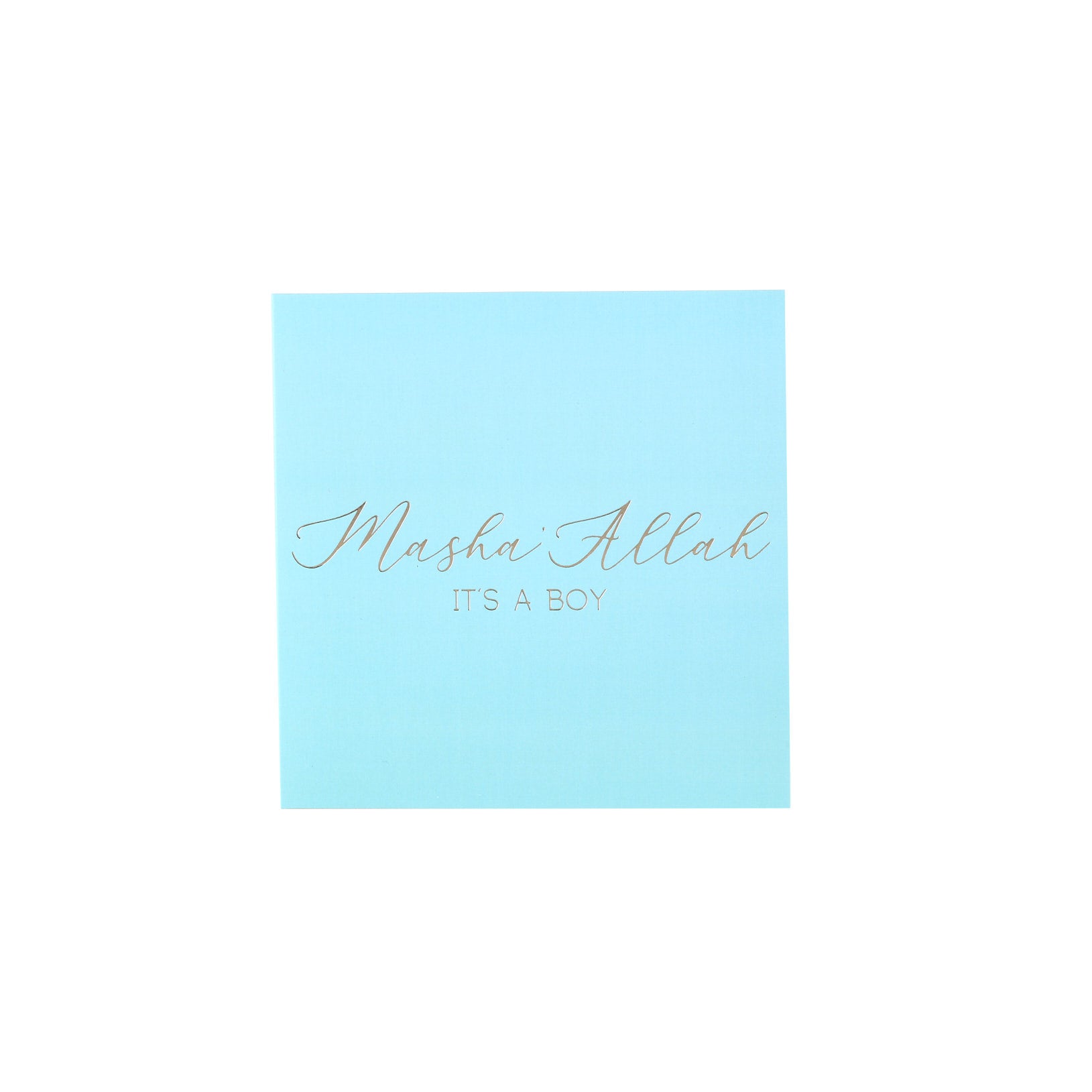 Luxury Foiled Greeting Card - Baby Boy