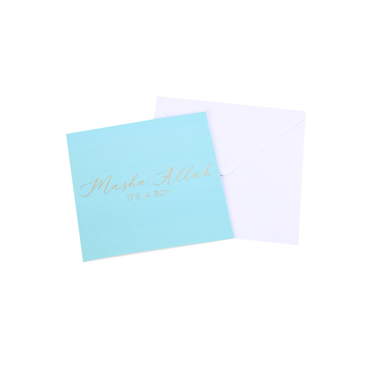 Luxury Foiled Greeting Card - Baby Boy