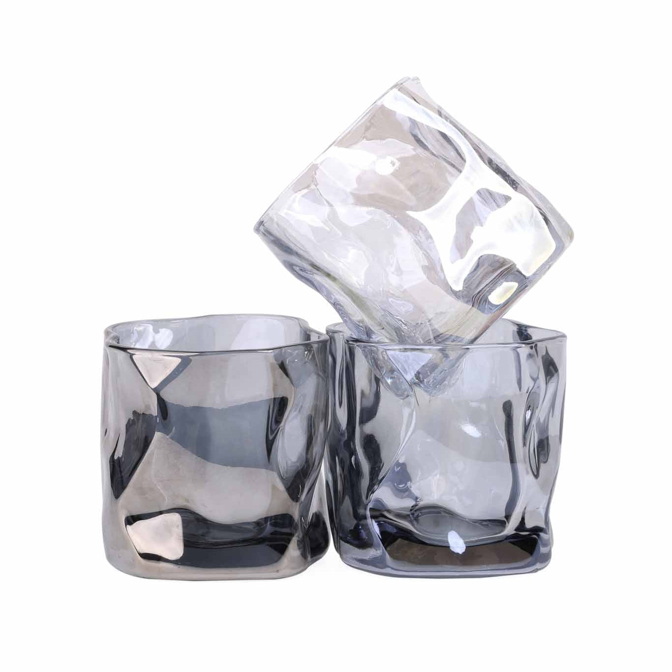 Rock Metalic Short Glass