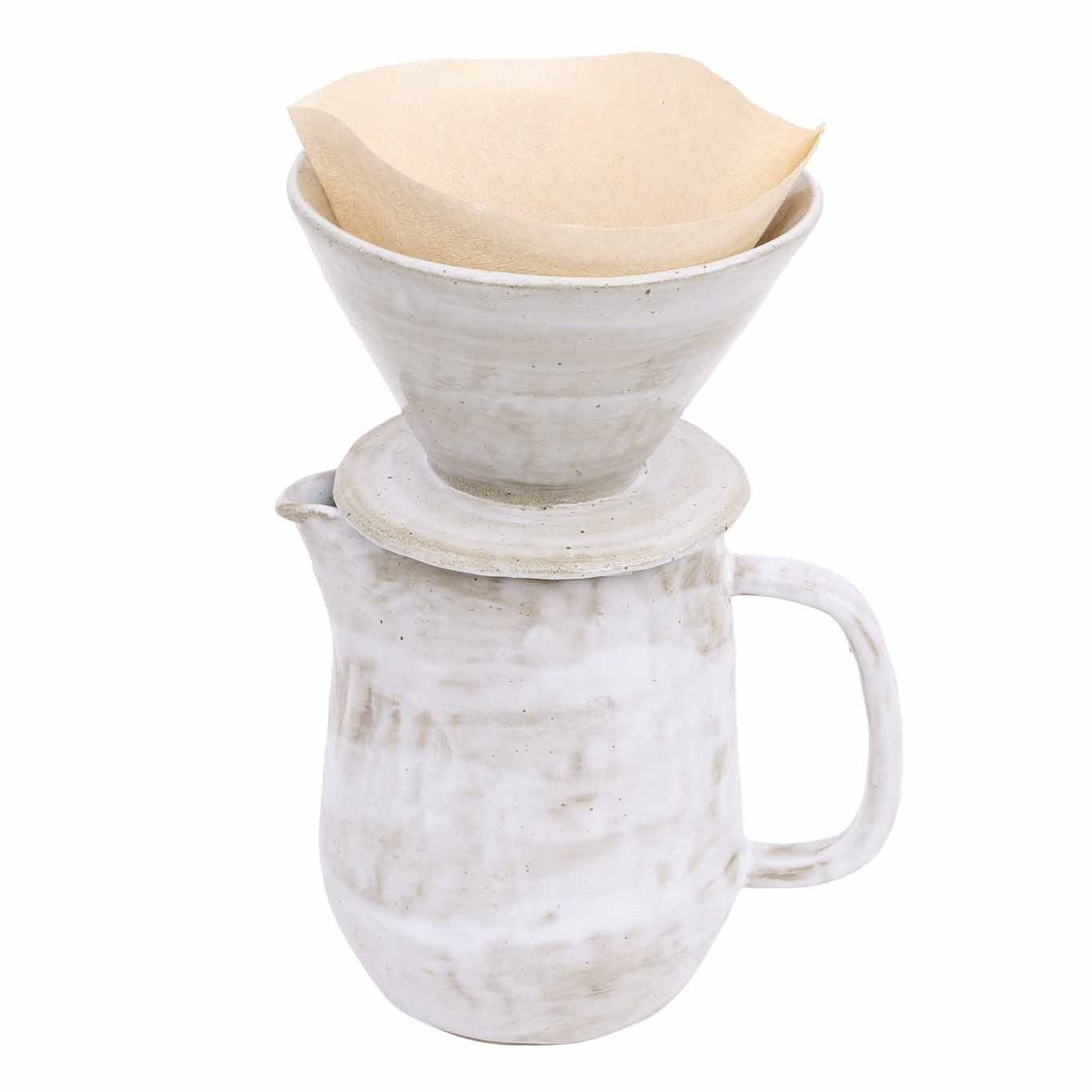 Drip Coffee Set, White Washed