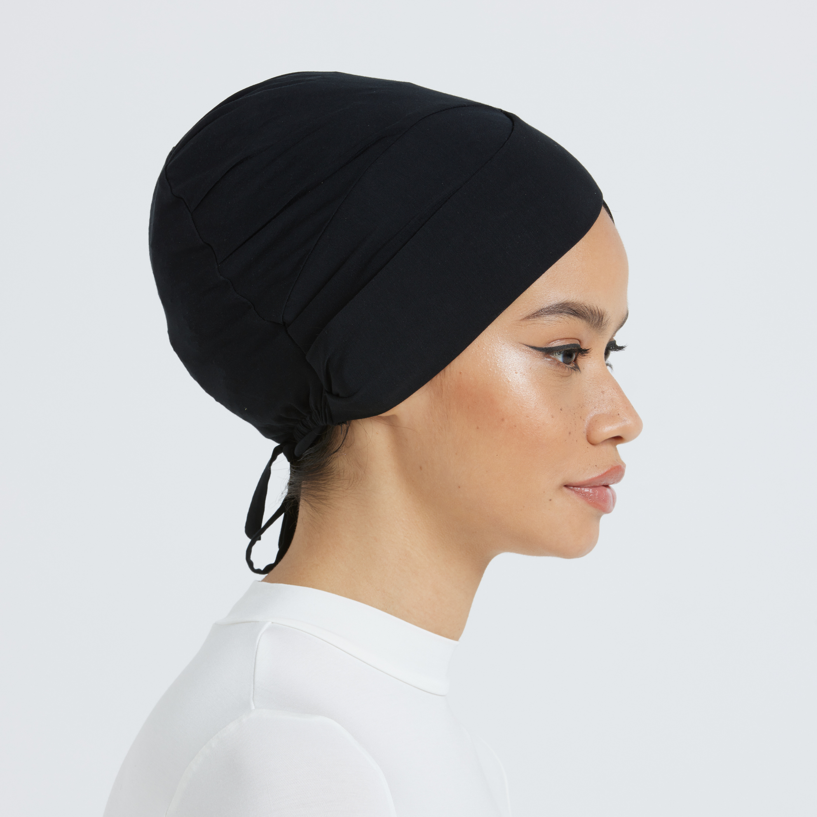 Adjustable Organic Bamboo Underscarf - Black