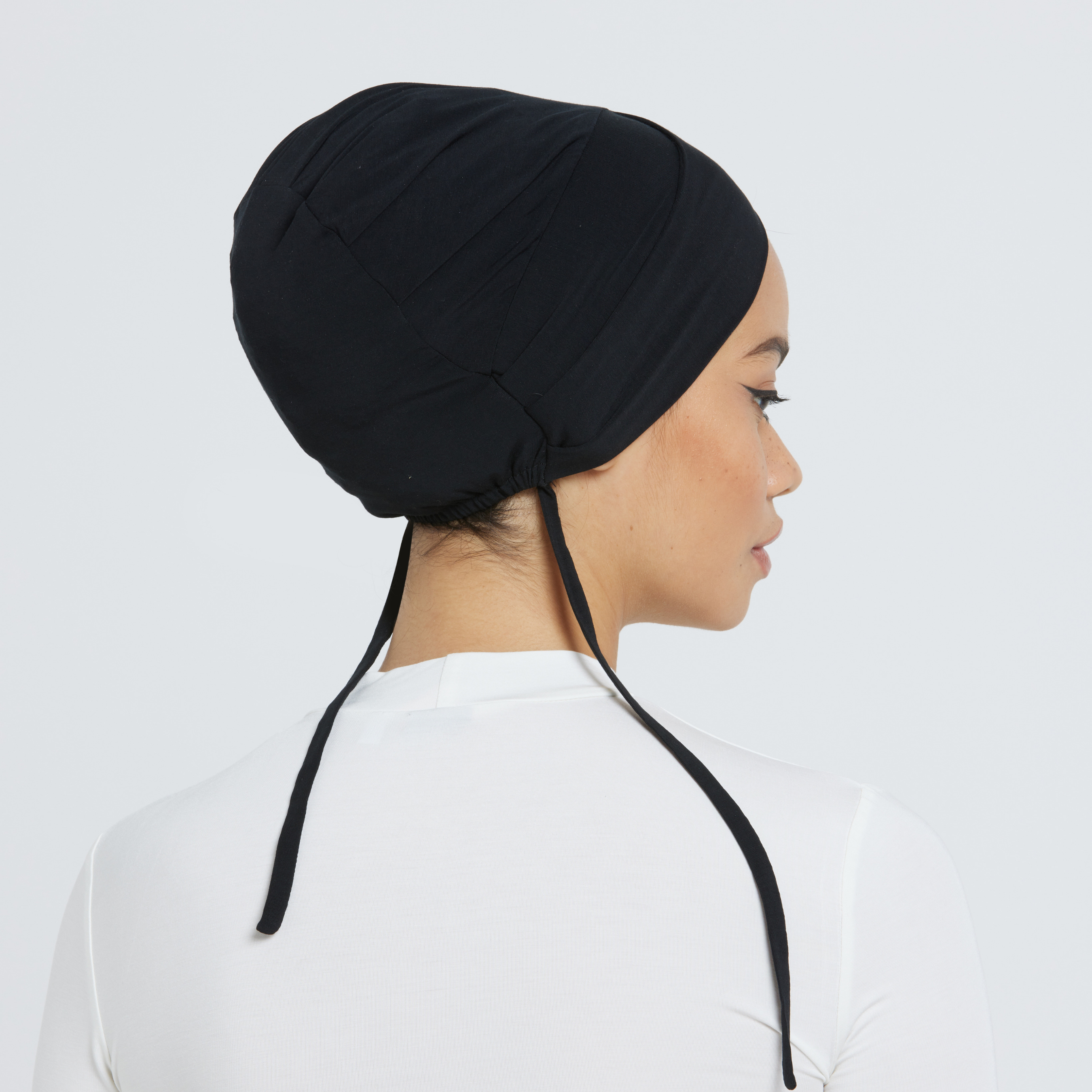 Adjustable Organic Bamboo Underscarf - Black