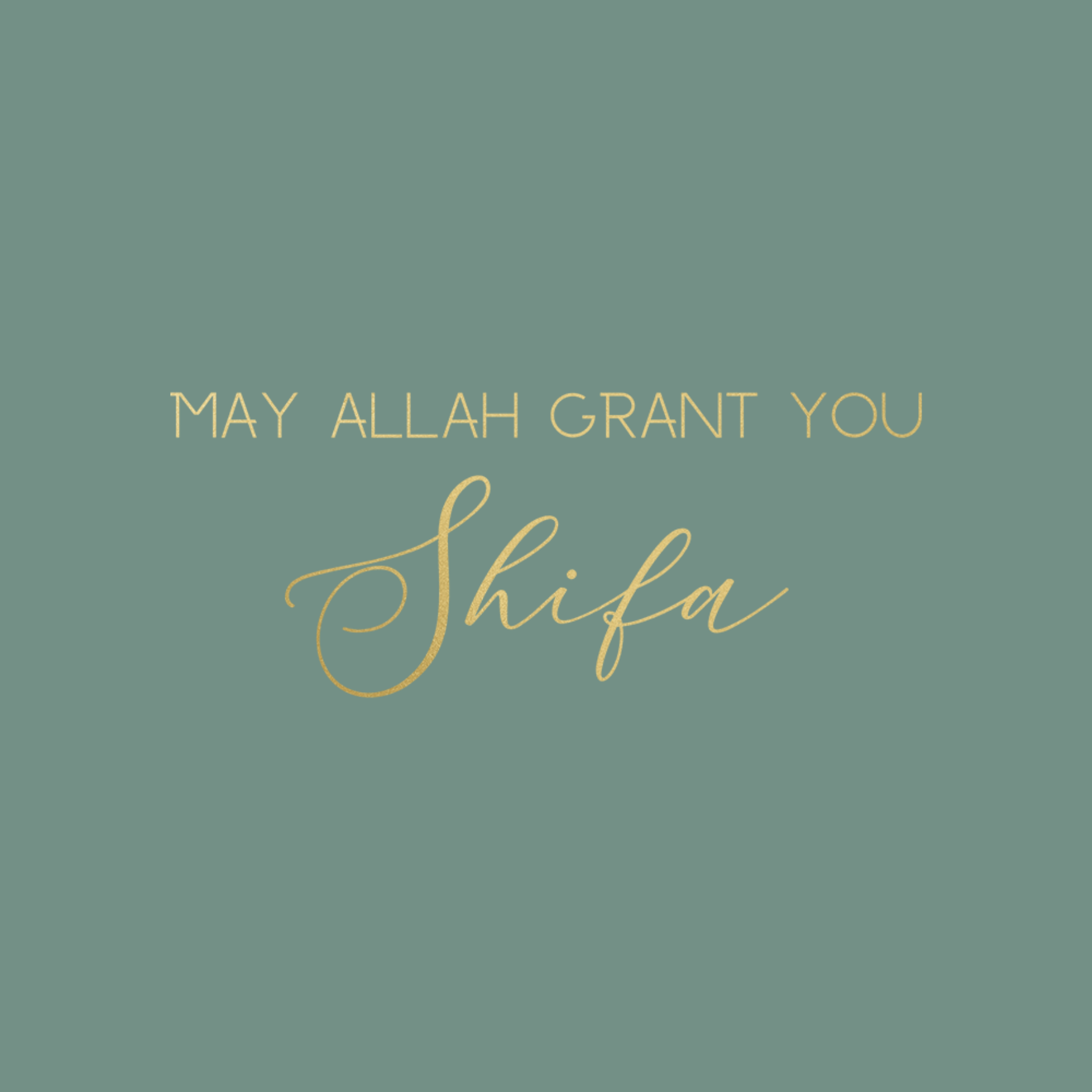 Luxury Foiled Greeting Card - Shifa
