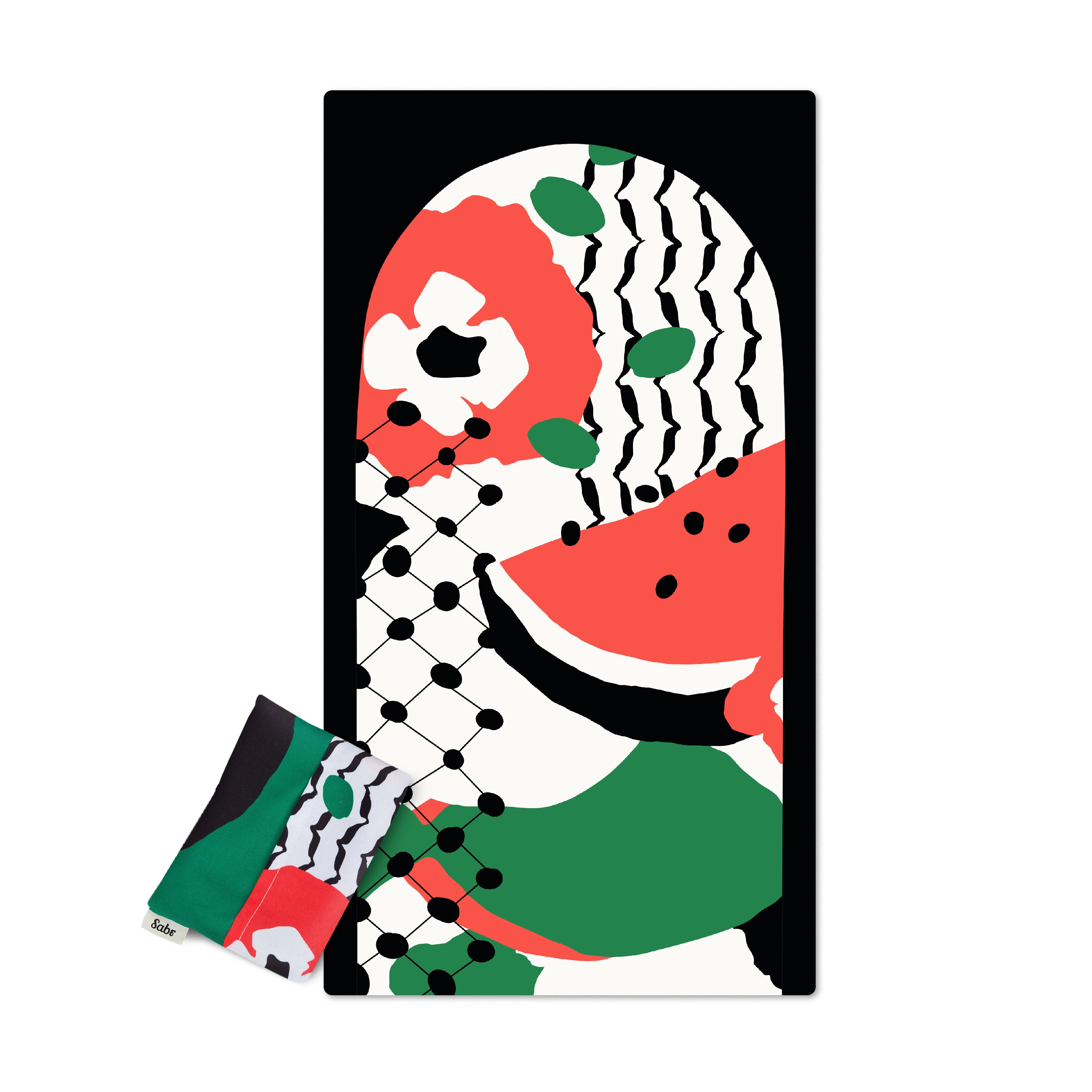 Palestine Edition: 'Min Houna' Pocket Prayer Mat