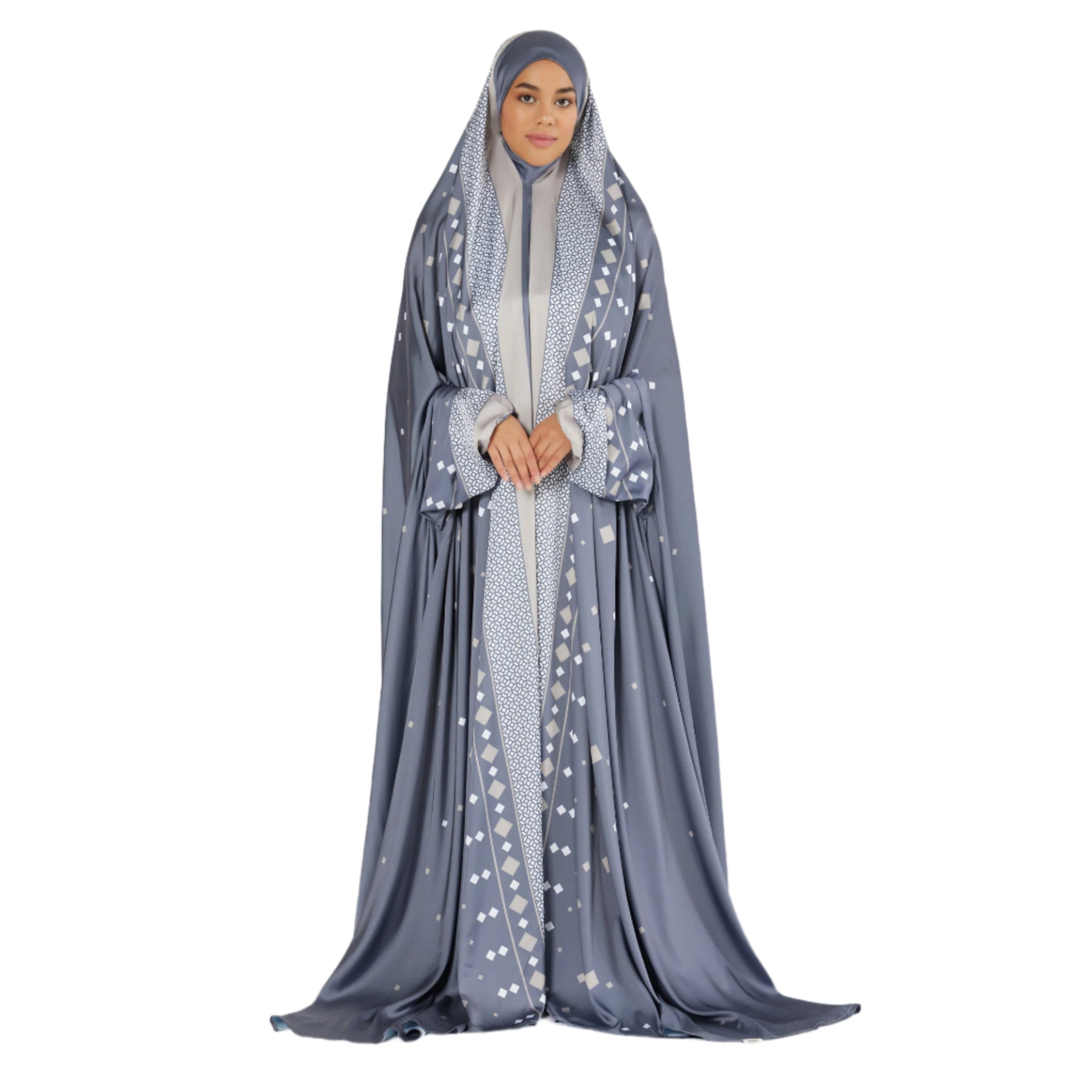 'Abu Dhabi' Prayer Dress & Pocket Prayer Mat Bundle