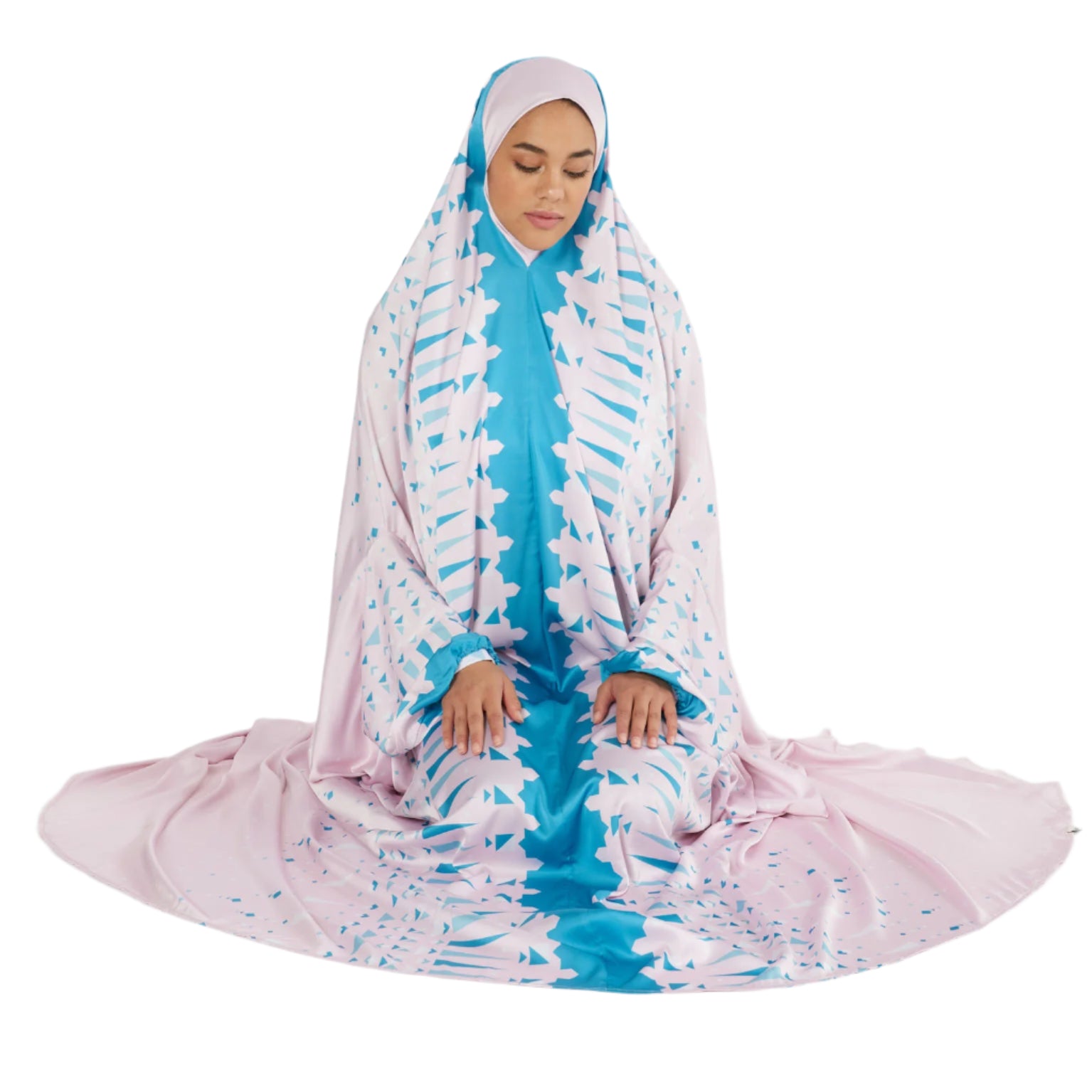 'Marrakesh' Prayer Dress & Compact Prayer Mat Bundle
