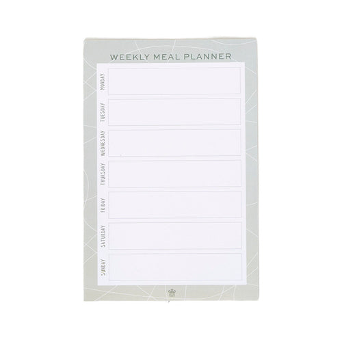 Swirl Weekly Meal Planner & Shopping list with magnetic panel on the back of each