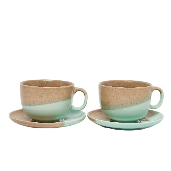 Set of 2 Splice Teacup & Saucer
