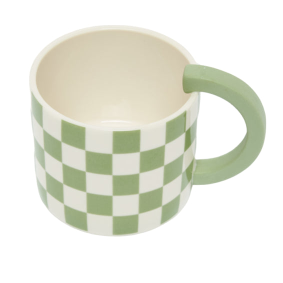 Check-Mate Mug, Green