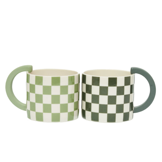 Check-Mate Mug, Green