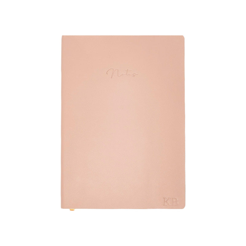 PU B5 notebook - salmon