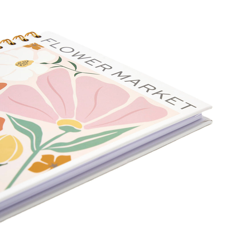 B5 Flower Market Ringbound Notebook