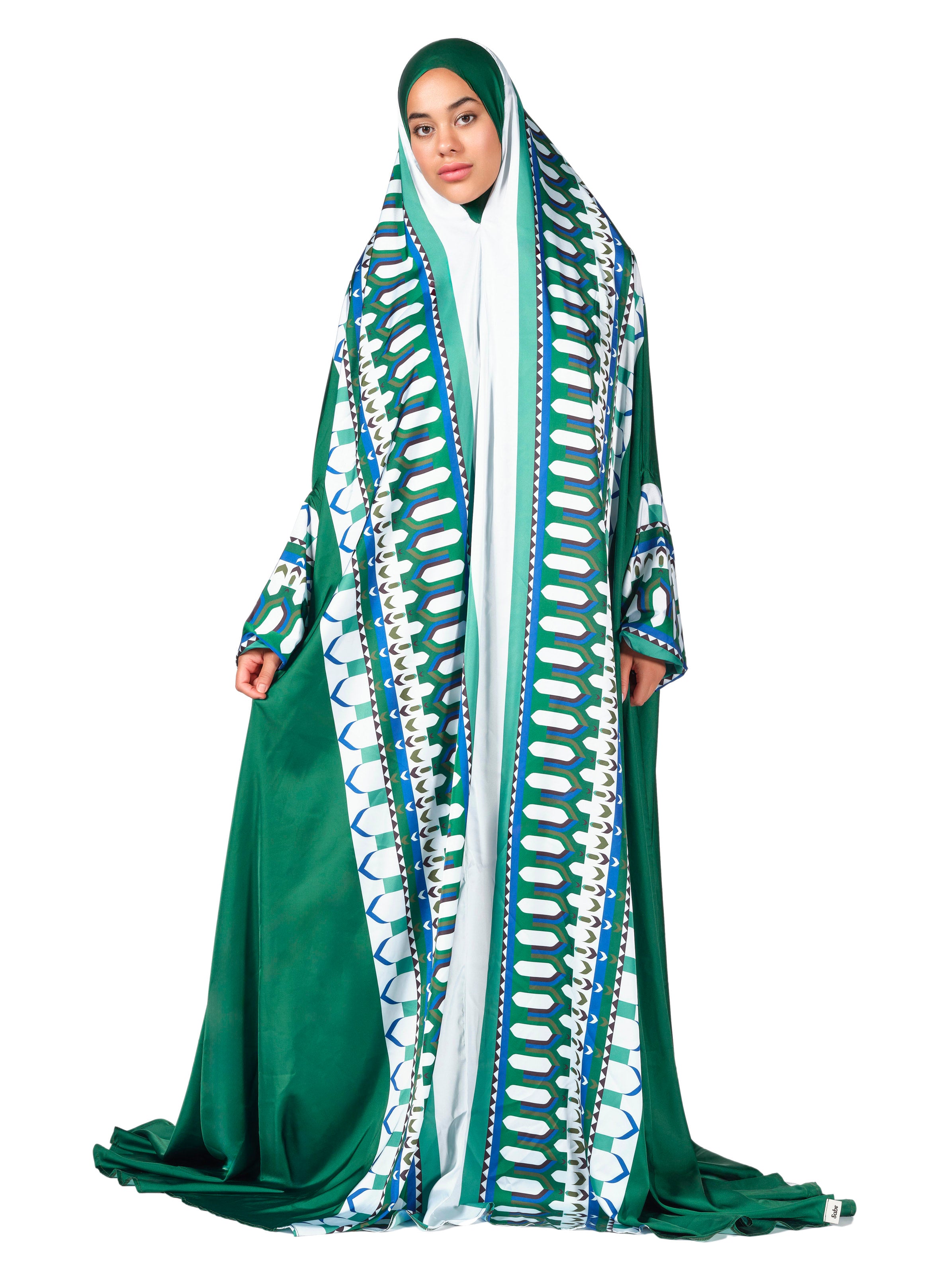 'Riyadh' Prayer Dress & Pocket Prayer Mat Bundle