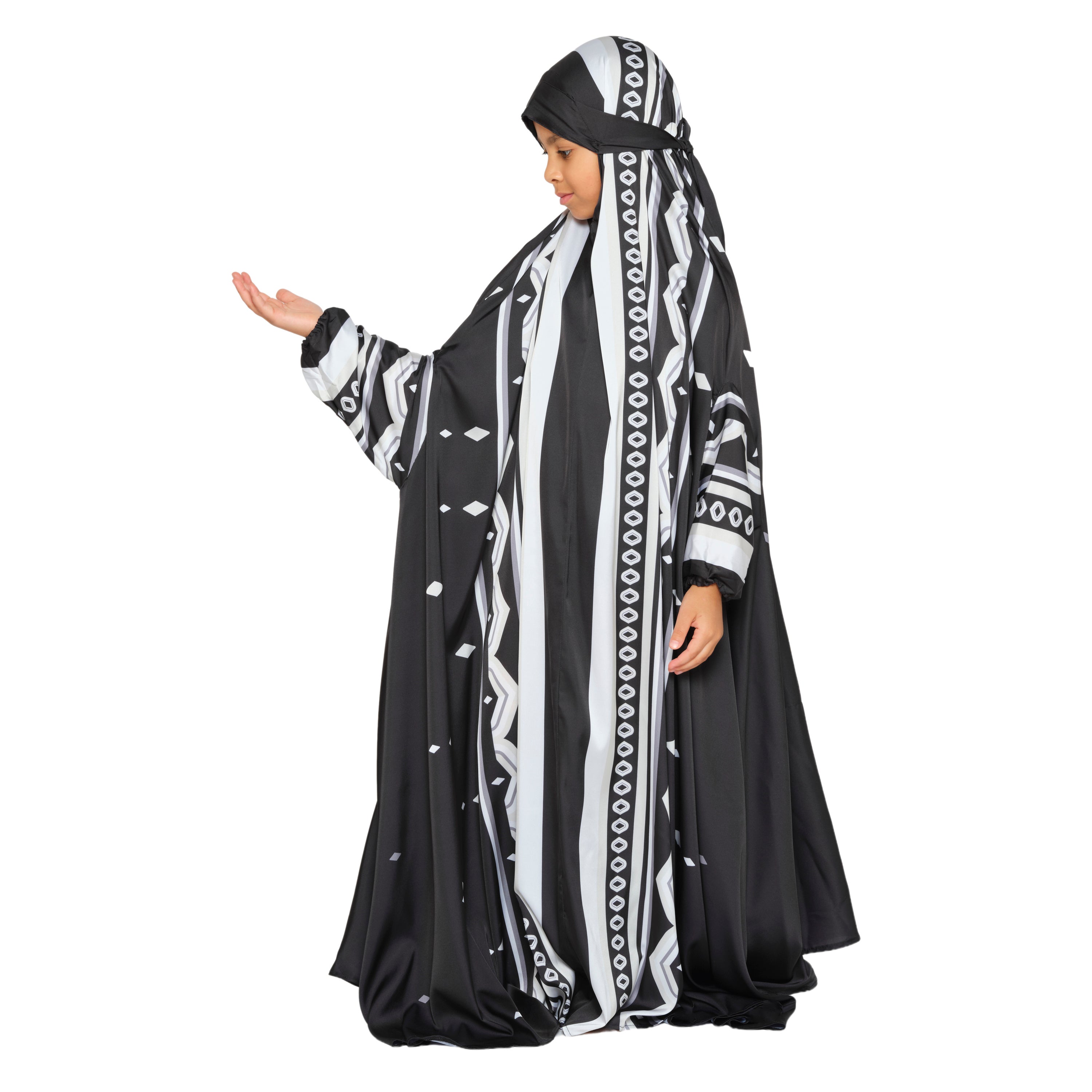 'Nizwa' Kids Prayer Dress & Compact Prayer Mat Bundle
