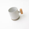 Arturo Wooden Handle Mug [White]