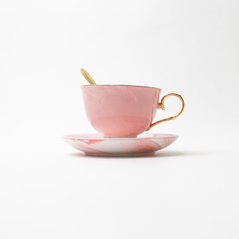 'Mia' Teacup & Saucer [Set of 4]