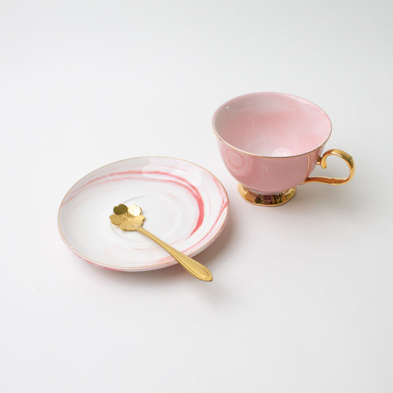 'Mia' Teacup & Saucer [Set of 4]