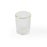 'Ray' Small Sunflower Gold-Rimmed Glasses [Set of 4]