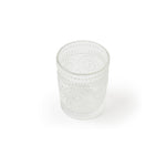 'Ray' Small Sunflower Ribbed Glasses [Set of 4]