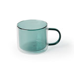 Small 'Retro' Glass Mug, Moss Green