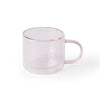 Small 'Retro' Glass Mug, Rose