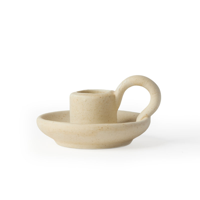 'Night-walk' Candle Holder, Cream