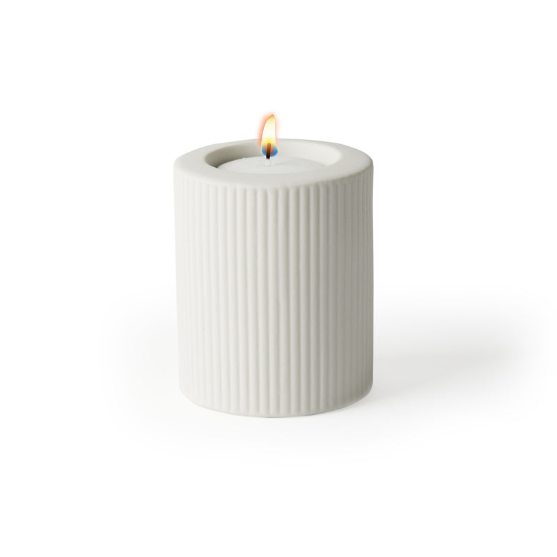 'Odessa' Tealight Candle Holder, White