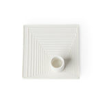 'Agatha' Candlestick Holder, White