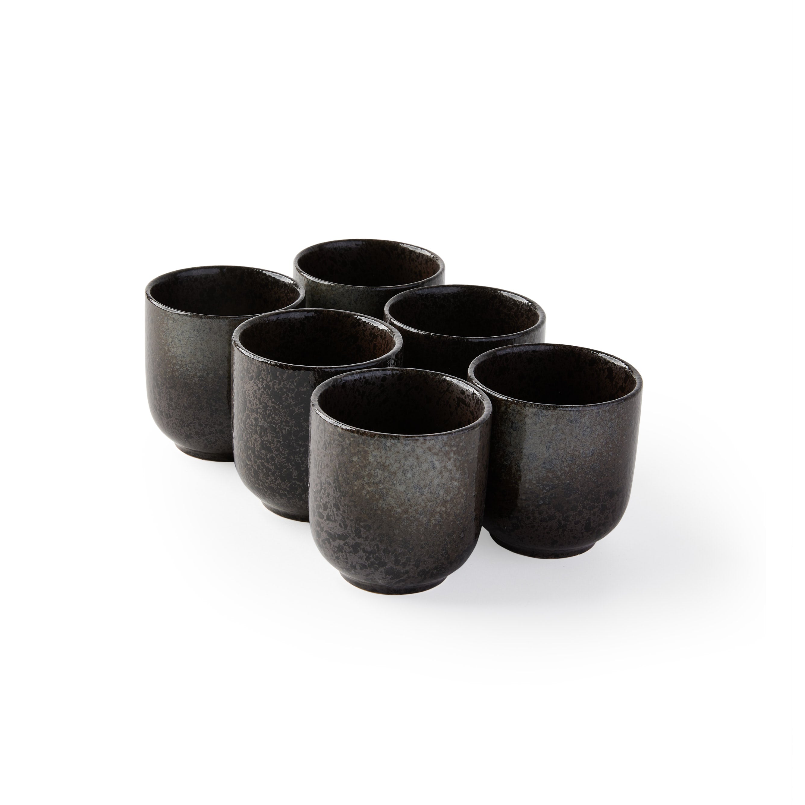 Brown & Cream 'Miya' Coffee Cups [Set of 6]