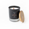 Leather & Dark Woods 10oz woodwick candle