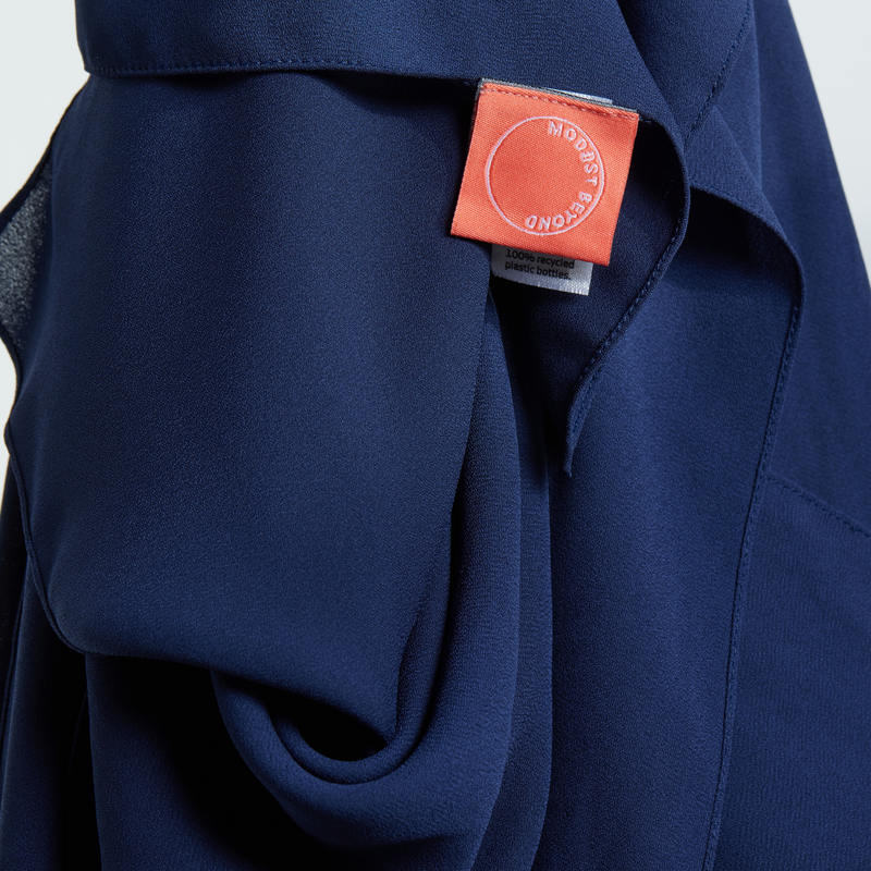 Navy Chiffon Hijab