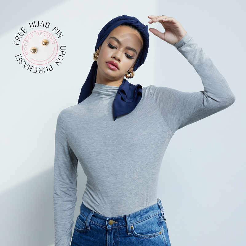 Navy Chiffon Hijab